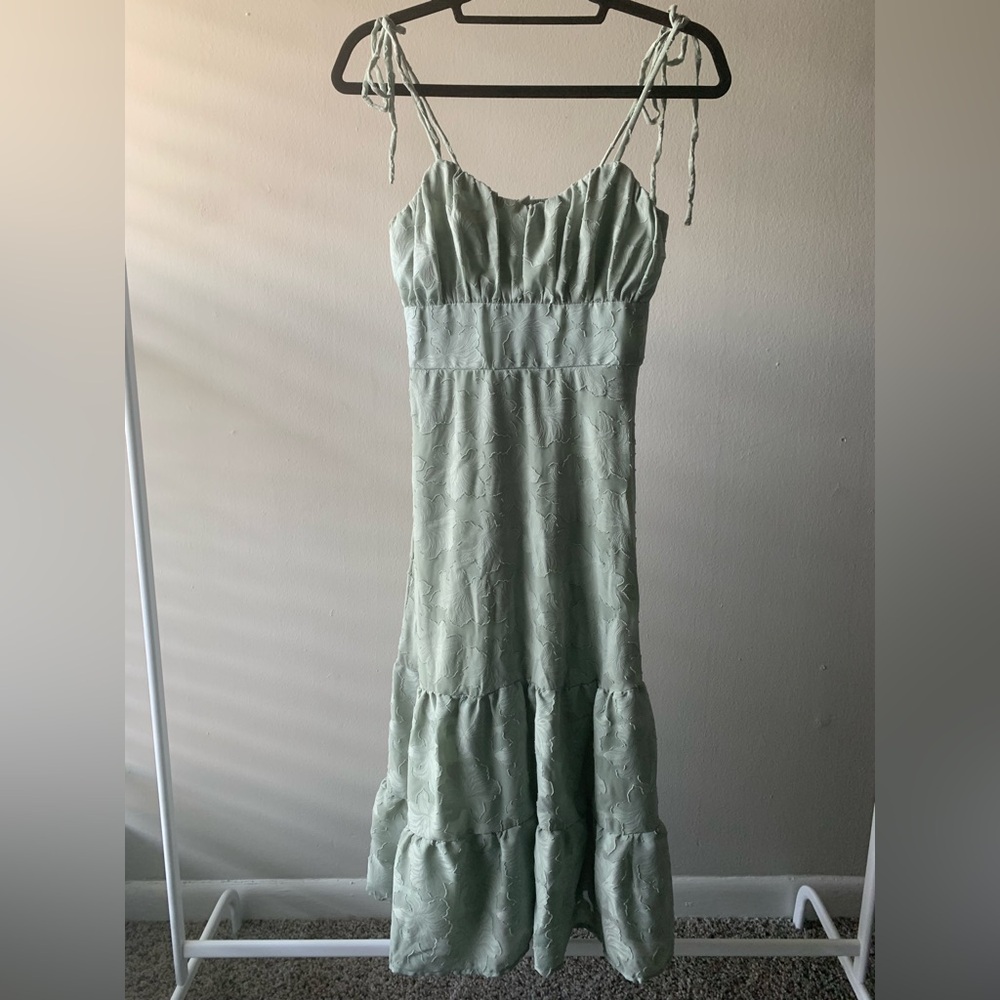 Speechless 2000s Inspired Mint Green Sleeveless Floral Maxi Dress Size Smalll